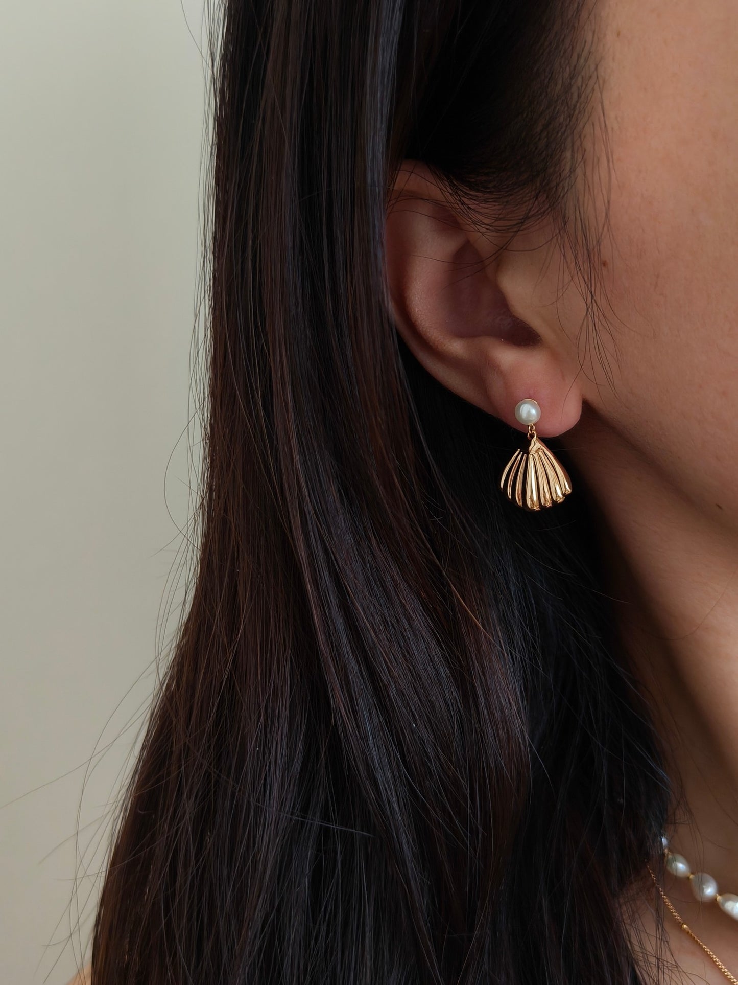 Tide Whisper Pearl Shell Earrings | 925 Sterling Silver