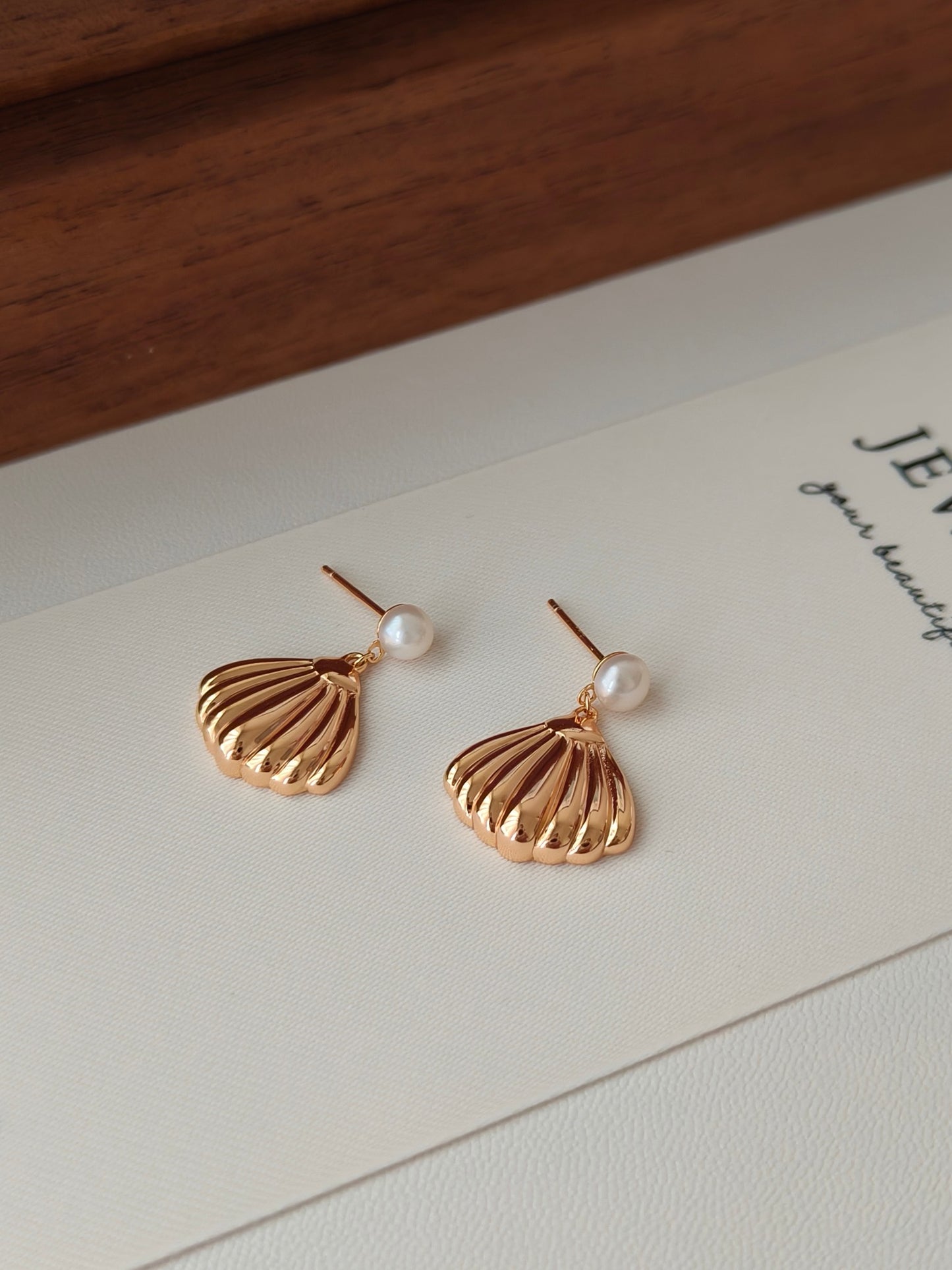 Tide Whisper Pearl Shell Earrings | 925 Sterling Silver