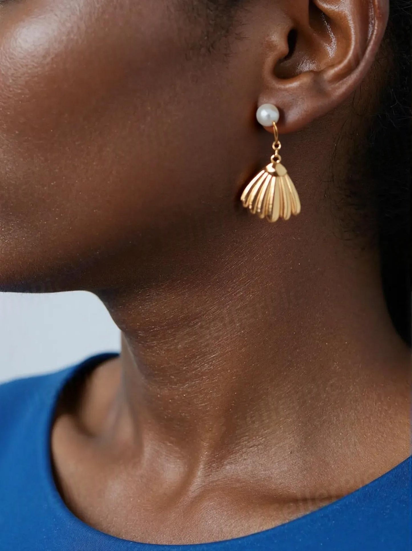 Tide Whisper Pearl Shell Earrings | 925 Sterling Silver