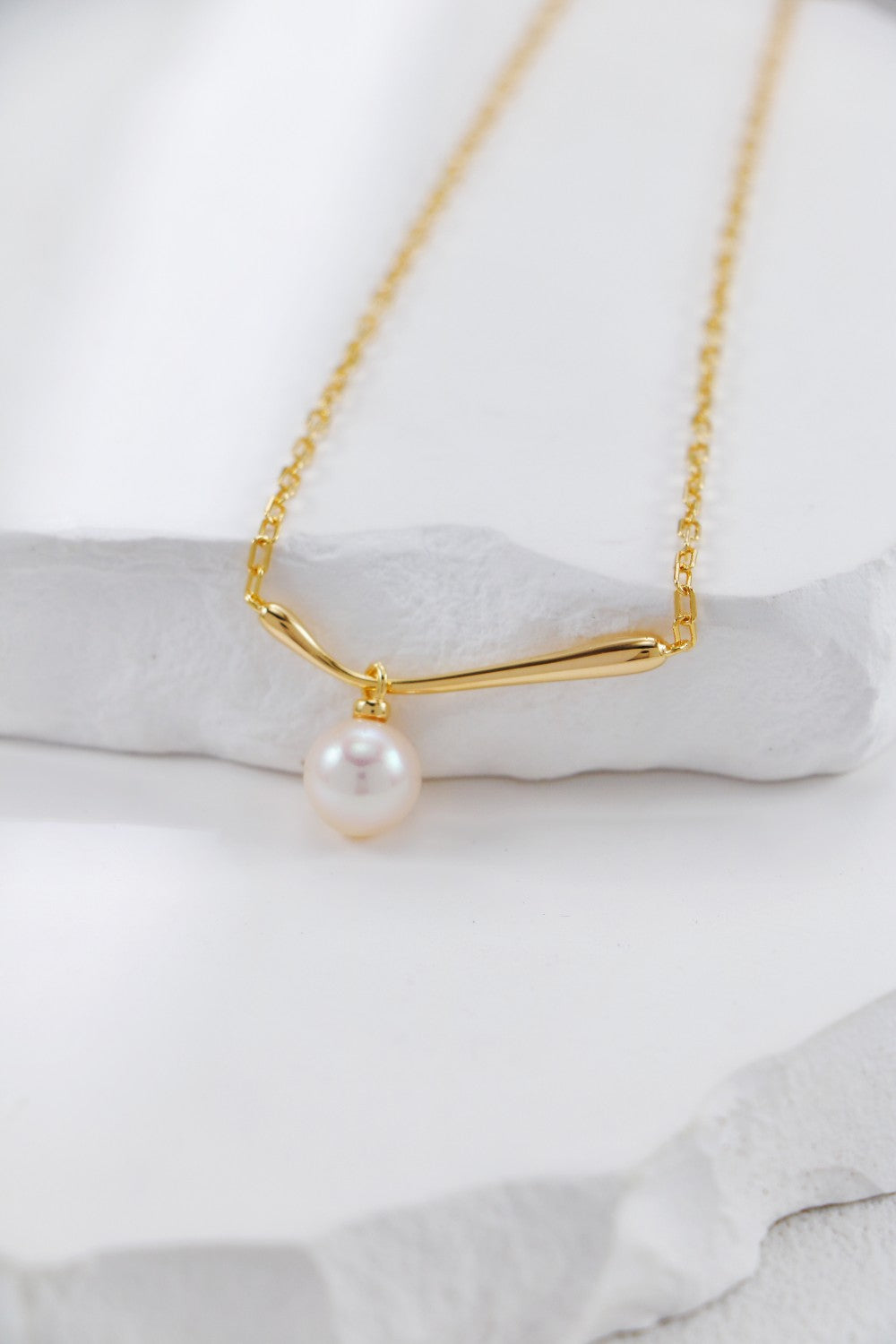 Sea Mist Pearl Necklace | 925 Sterling Silver