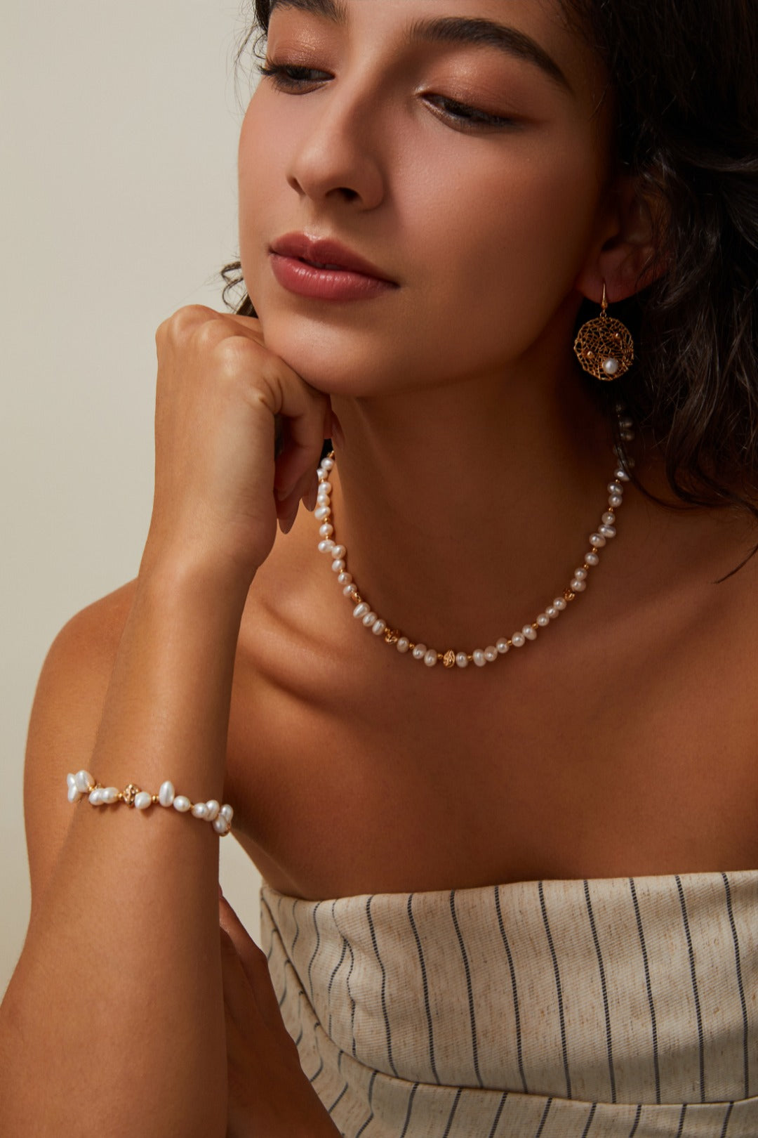 Tide Glow Pearl Necklace | 925 Sterling Silver