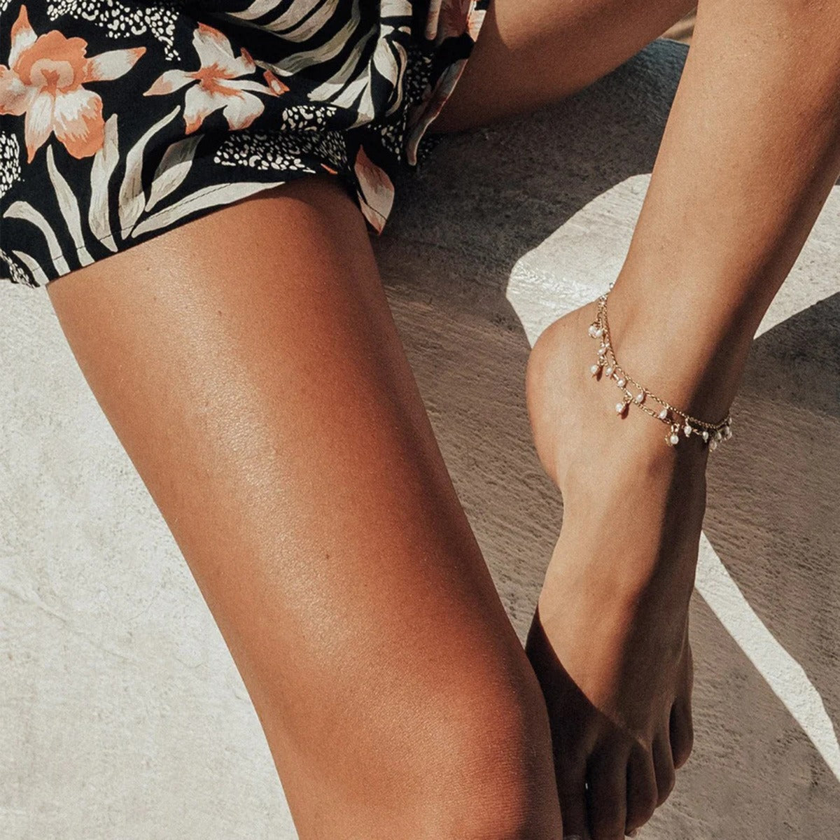 Pearl Charm Anklet