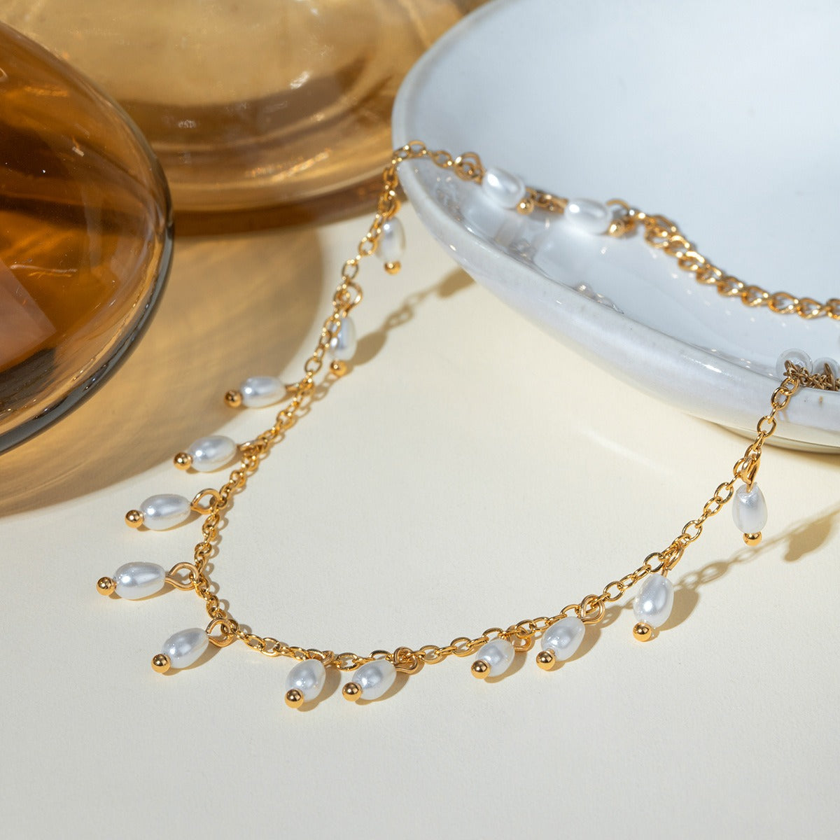 Pearl Charm Anklet